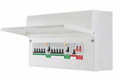 11W 2 x RCD + SPD METAL Consumer Unit with MCB