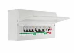 14W 2 x RCD + SPD METAL Consumer Unit with MCB