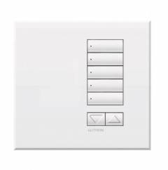 Lutron QSWE-5BRLN-AW 5 Butt Wallstation