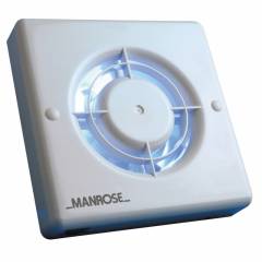 Manrose XF100T Axial Wall/Ceiling Fan c/w Timer 100mm/4" 230V