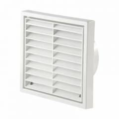 Manrose Primero Fixed Wall Grille 100mm/4", in White